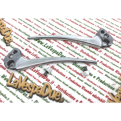 Pair of LAMBRETTA INNOCENTI brake and clutch levers in polished aluminum
