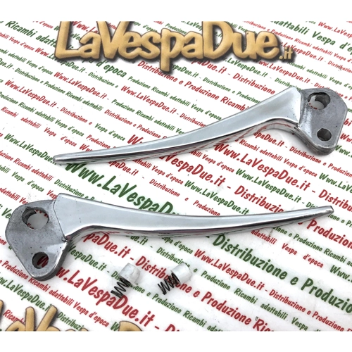 Pair of LAMBRETTA INNOCENTI brake and clutch levers in polished aluminum