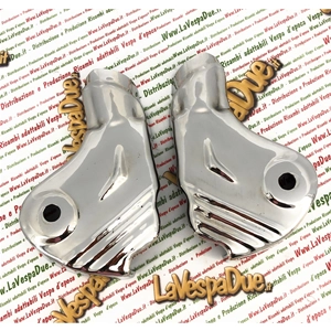 Par de tapas de horquilla cromadas LAMBRETTA 125 150 LI 3ra serie SPECIAL DL 200 GP SX TV innocenti