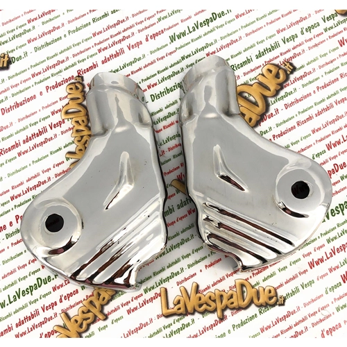 Par de tapas de horquilla cromadas LAMBRETTA 125 150 LI 3ra serie SPECIAL DL 200 GP SX TV innocenti