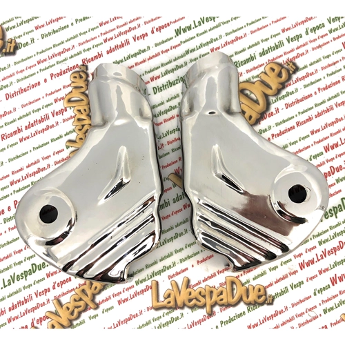 Par de tapas de horquilla cromadas LAMBRETTA 125 150 LI 3ra serie SPECIAL DL 200 GP SX TV innocenti