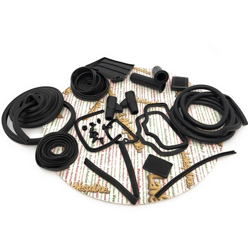 Black rubber parts kit for restoration of LAMBRETTA 125 150 LI 1st 2nd innocenti