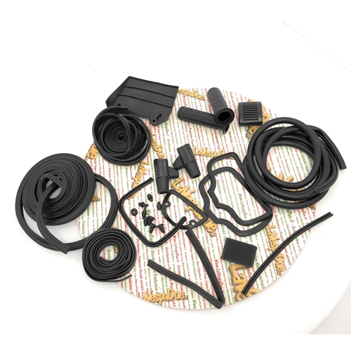 Black rubber parts kit for restoration of LAMBRETTA 125 150 LI 1st 2nd innocenti