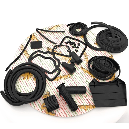 Black rubber parts kit for restoration of LAMBRETTA 125 150 LI 1st 2nd innocenti
