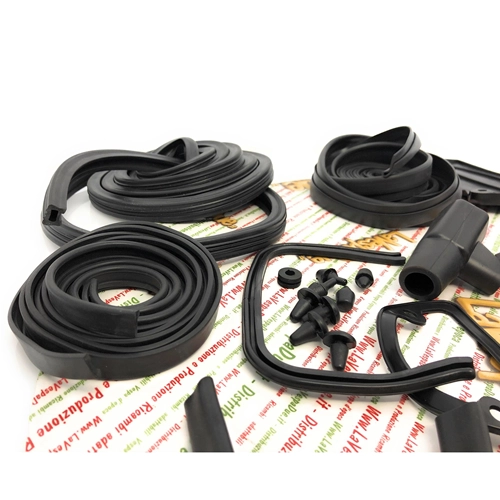 Black rubber parts kit for restoration of LAMBRETTA 125 150 LI 1st 2nd innocenti