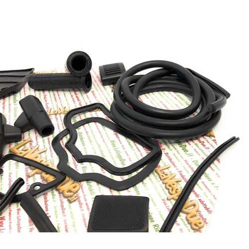Black rubber parts kit for restoration of LAMBRETTA 125 150 LI 1st 2nd innocenti