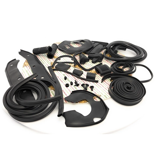 BLACK rubber parts kit restoration LAMBRETTA 125 150 LI SPECIAL SX 175 TV 3° 200 TV SX innocenti