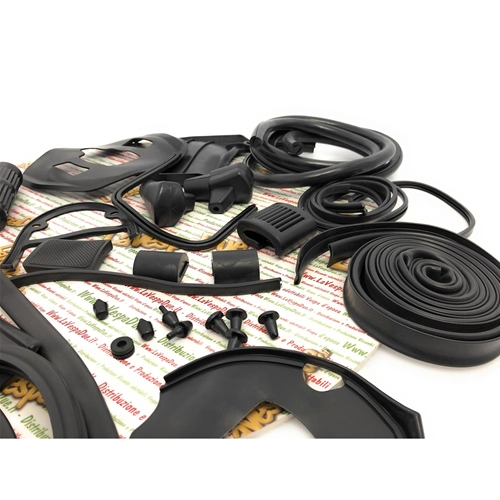 BLACK rubber parts kit restoration LAMBRETTA 125 150 LI SPECIAL SX 175 TV 3° 200 TV SX innocenti