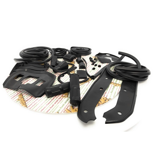 BLACK rubber parts kit restoration LAMBRETTA 125 150 LI SPECIAL SX 175 TV 3° 200 TV SX innocenti