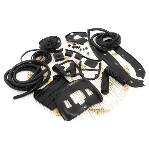 BLACK rubber parts kit restoration LAMBRETTA 125 150 LI SPECIAL SX 175 TV 3° 200 TV SX innocenti