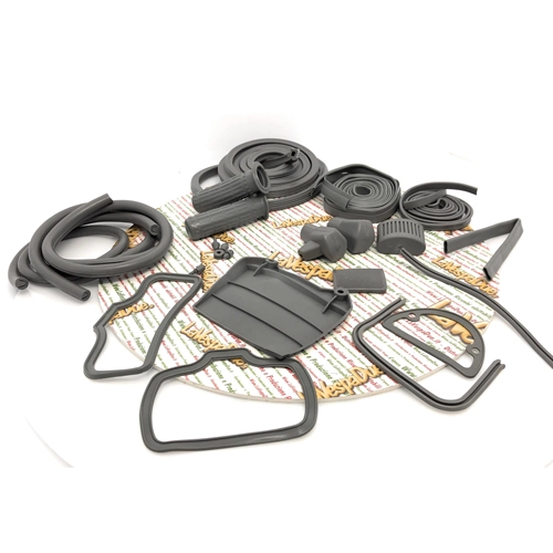Gray rubber parts kit for restoration of LAMBRETTA 125 150 LI 1st 2nd innocenti