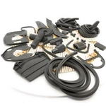 Kit de pièces en caoutchouc gris série restauration LAMBRETTA 125 150 LI SPECIAL SX 175 TV 3° 200 TV SX innocenti