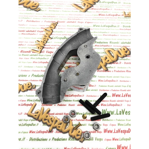 Geschwindigkeitsmesserhalterung für Lenker VESPA 125 V30T bis V33T VM1T VM2T VN1T VN2T aus poliertem Aluminium