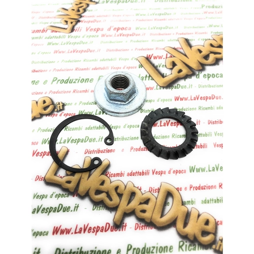 Crankshaft nut, washer and circlip kit for VESPA GS 160 180 SS 180 200 RALLY VSE1T from frame 33996
