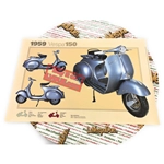 Poster VESPA TECNICA 150 VBA1 misure 32 cm X 48 cm effetto vintage