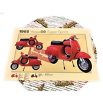 Poster VESPA TECNICA 90 SS Super Sprint V9SS misure 32 cm X 48 cm effetto vintage