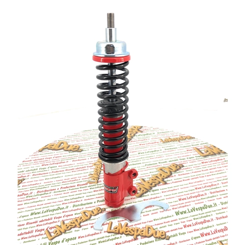 Amortiguador delantero deportivo ajustable CARBONE rojo para VESPA 50 125 PK XL RUSH HP FL