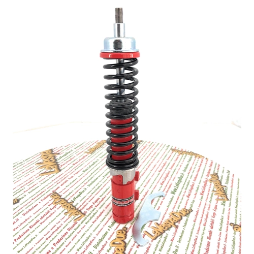 Amortiguador delantero deportivo ajustable CARBONE rojo para VESPA 50 125 PK XL RUSH HP FL