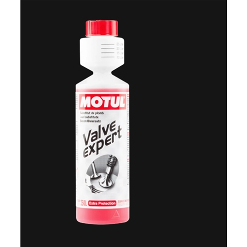 Aditivo Motul Valve Expert para sustituir el plomo en motores de generaciones anteriores, 250 ml.