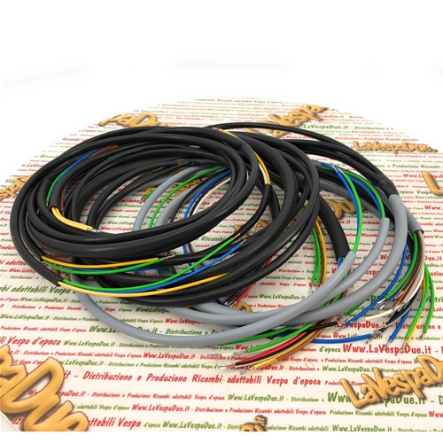 Cables del sistema eléctrico para PIAGGIO APE 175 AD1 con arranque manual, producto italiano artesanal.