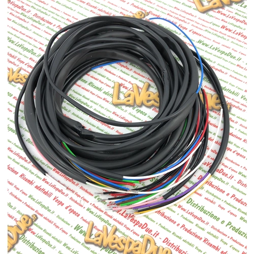Cables del sistema eléctrico para PIAGGIO APE 50 TL3 con faro único sin arranque eléctrico, producto italiano artesanal.