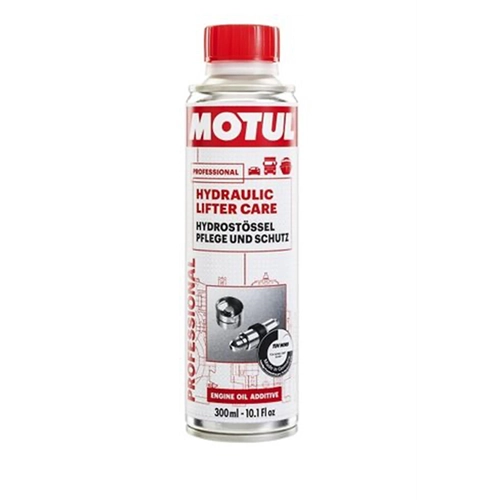 MOTUL HYDRAULIC LIFTER CARE, additif de traitement pour le nettoyage des poussoirs hydrauliques, 300 ml, pour tous les moteurs essence et diesel.