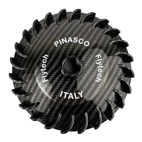 PINASCO 26060860 lightweight fan flywheel Moped 2.0 Piaggio CIAO SI BRAVO BOXER GRILLO carbon look with electronic ignition 600 gr