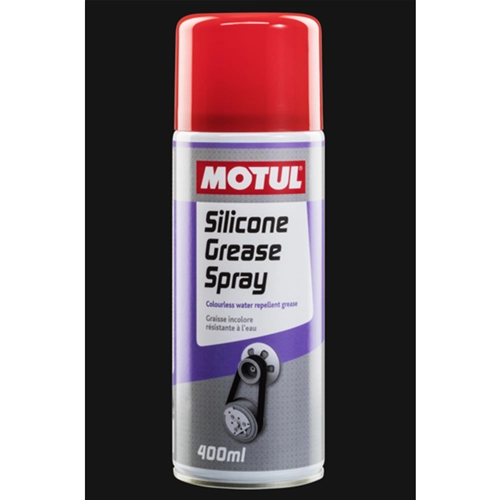 Graisse silicone en spray MOTUL, résistante à l'oxydation et à la corrosion, pour Vespa Ape et Lambretta. Aérosol 400 ml.
