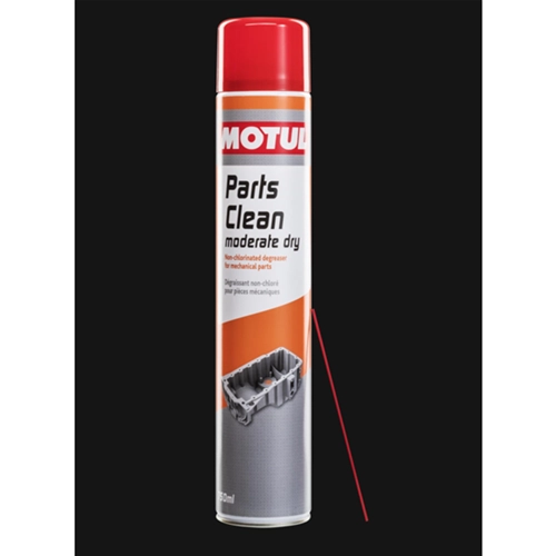 MOTUL PARTS CLEAN MODERATE DRY Dégraissant sans chlore pour pièces mécaniques, convient également aux plastiques VESPA APE LAMBRETTA Aérosol 750 ml