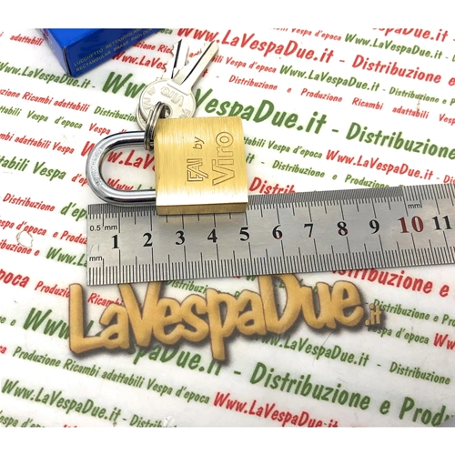 Candado antirrobo VIRO 30 mm para Vespa, Vespa Lambretta, Piaggio, Ciao, Si, Bravo Boxer