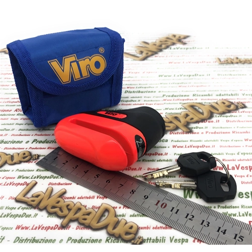 VIRO HAMMER bloque disque 5,5 mm ANTIVOL VESPA vélo moto APE LAMBRETTA PIAGGIO CIAO SI BRAVO BOXER