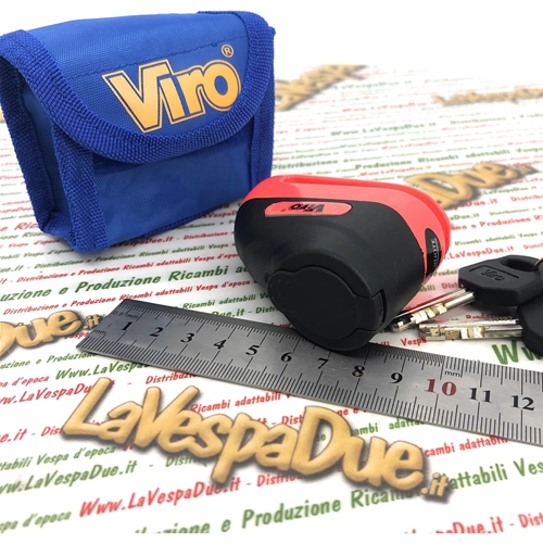 VIRO HAMMER bloque disque 5,5 mm ANTIVOL VESPA vélo moto APE LAMBRETTA PIAGGIO CIAO SI BRAVO BOXER