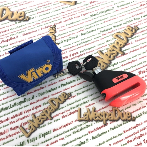 VIRO HAMMER bloque disque 5,5 mm ANTIVOL VESPA vélo moto APE LAMBRETTA PIAGGIO CIAO SI BRAVO BOXER