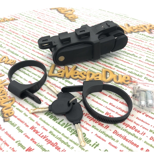 CERRADURA ANTIRROBO VIRO MAMBA para VESPA, APE, LAMBRETTA, PIAGGIO, CIAO, SI, BRAVO, BOXER, BICICLETAS