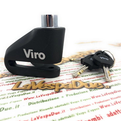 Candado de disco antirrobo VIRO endurecido de 6 mm para Vespa, Moto, Ape, Lambretta, Piaggio, Ciao, Si, Bravo Boxer