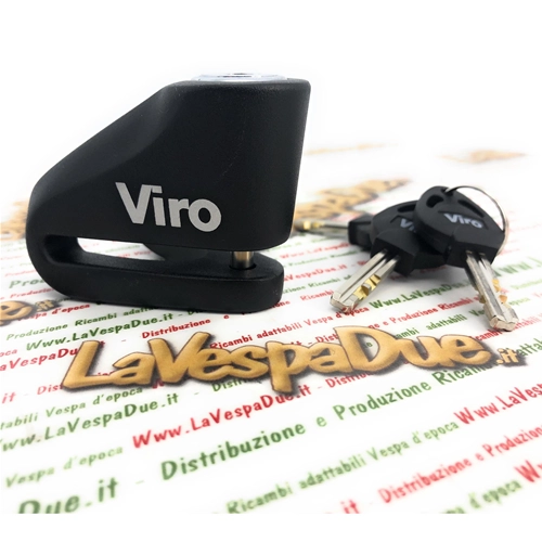 Candado de disco antirrobo VIRO endurecido de 6 mm para Vespa, Moto, Ape, Lambretta, Piaggio, Ciao, Si, Bravo Boxer