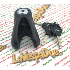 Candado de disco antirrobo VIRO endurecido de 6 mm para Vespa, Moto, Ape, Lambretta, Piaggio, Ciao, Si, Bravo Boxer