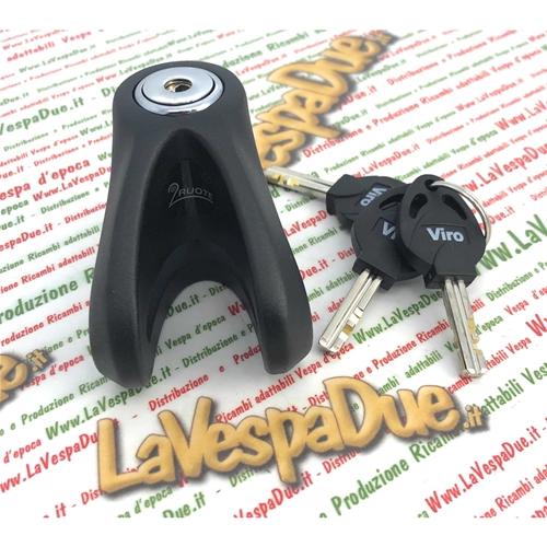 Candado de disco antirrobo VIRO endurecido de 6 mm para Vespa, Moto, Ape, Lambretta, Piaggio, Ciao, Si, Bravo Boxer