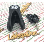 VIRO Bloccadisco HARDNED 6 mm ANTIFURTO VESPA bici moto APE LAMBRETTA PIAGGIO CIAO SI BRAVO BOXER