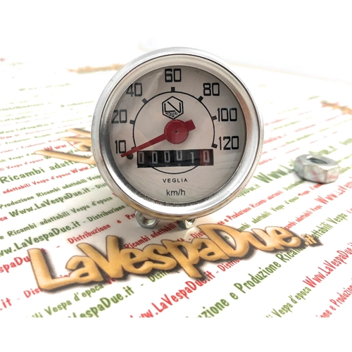 Compteur de vitesse LVDUE échelle hexagonale 120 km/h VESPA NLR 50 90 CIAO SI BRAVO BOXER ro 190748