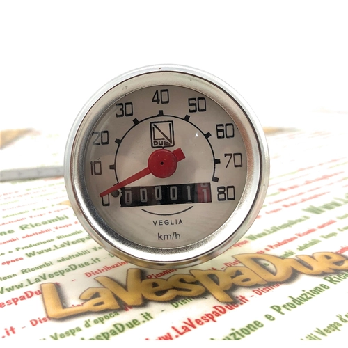LVDUE speedometer, 80 km/h scale, VESPA NLR 50 90 ro 190748