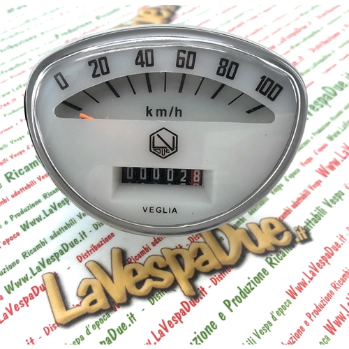 Contachilometri LVDUE esagono scala 100 km/h VESPA TS SUPER 90 SS PRIMAVERA ET3
