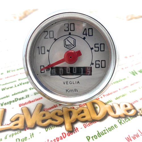 LVDUE Tachometer Sechskantskala 60 km/h VESPA NLR 50 90 CIAO BRAVO BOXER SI ro 190748