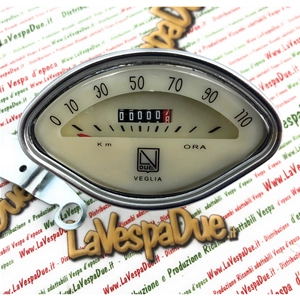 LVDUE QUADRO, échelle du compteur de vitesse 110 km/h, VESPA VBA VBB GT GS SPRINT GL