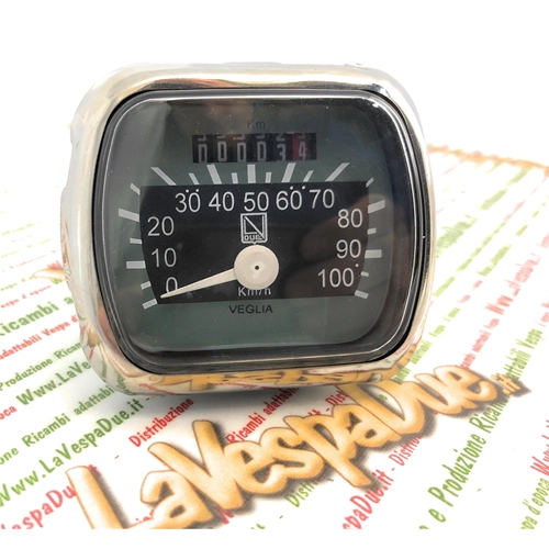 Odometer LVDUE Green scale 100 km/h VESPA 150 VL1 125 VM VN ostrich low headlight ro 022743 026263