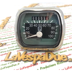 Odometer LVDUE Green scale 100 km/h VESPA 150 VL1 125 VM VN ostrich low headlight ro 022743 026263