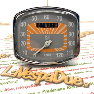LVDUE Naranja Velocímetro Escala 120 km/h VESPA 150 GS VS1 VS2 VS3 VS4 VS5 VB1T