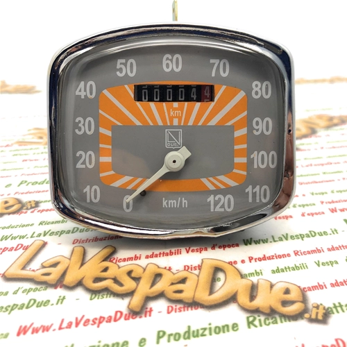 LVDUE Naranja Velocímetro Escala 120 km/h VESPA 150 GS VS1 VS2 VS3 VS4 VS5 VB1T