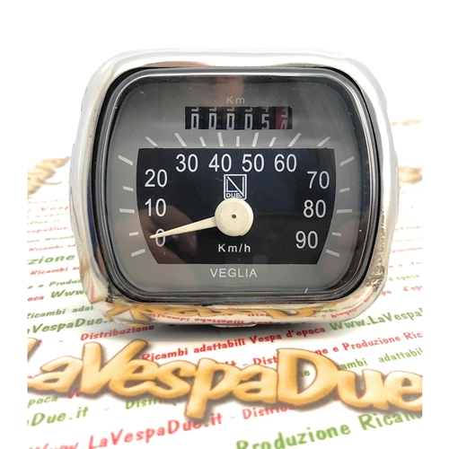 Compteur de vitesse LVDUE gris, échelle 90 km/h, VESPA 125 VM VN 150 VL, phare de type autruche
