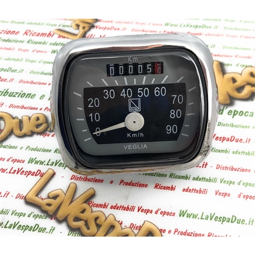 Compteur de vitesse LVDUE gris, échelle 90 km/h, VESPA 125 VM VN 150 VL, phare de type autruche